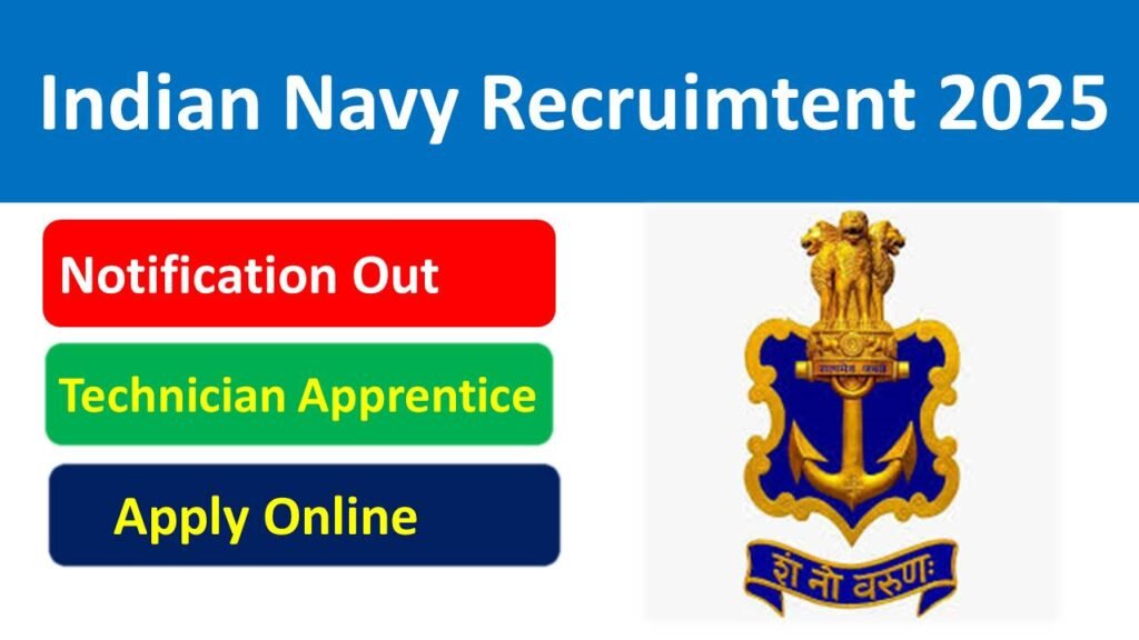 Indian Navy Technician Apprentice Recruimtent 2025