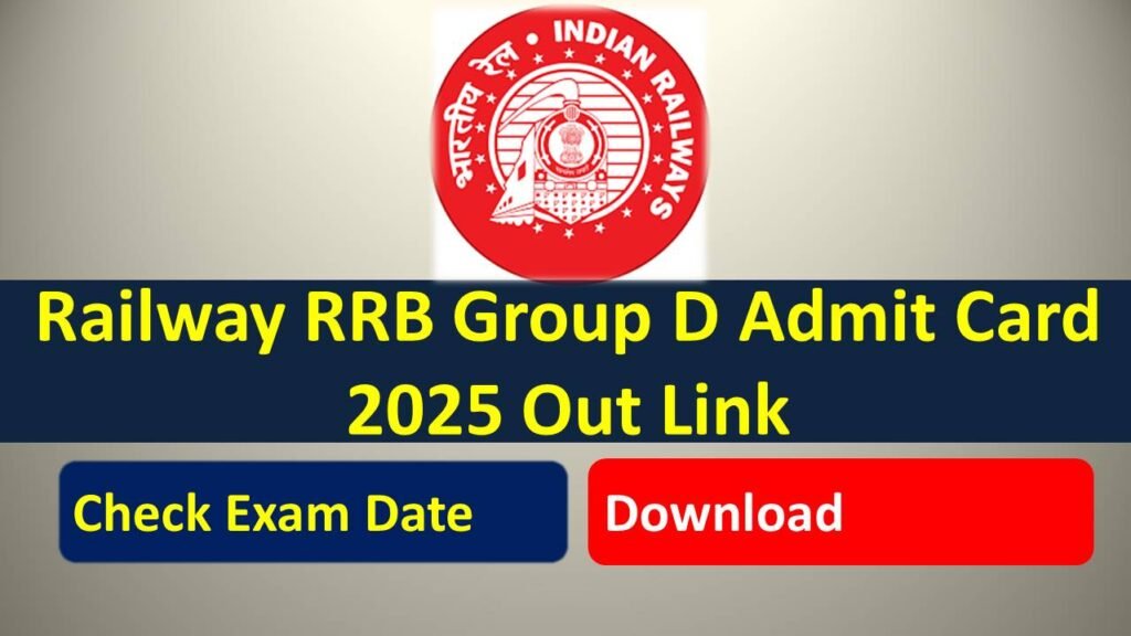 RRB Group D Admit Card 2025 Release, Dowload Link