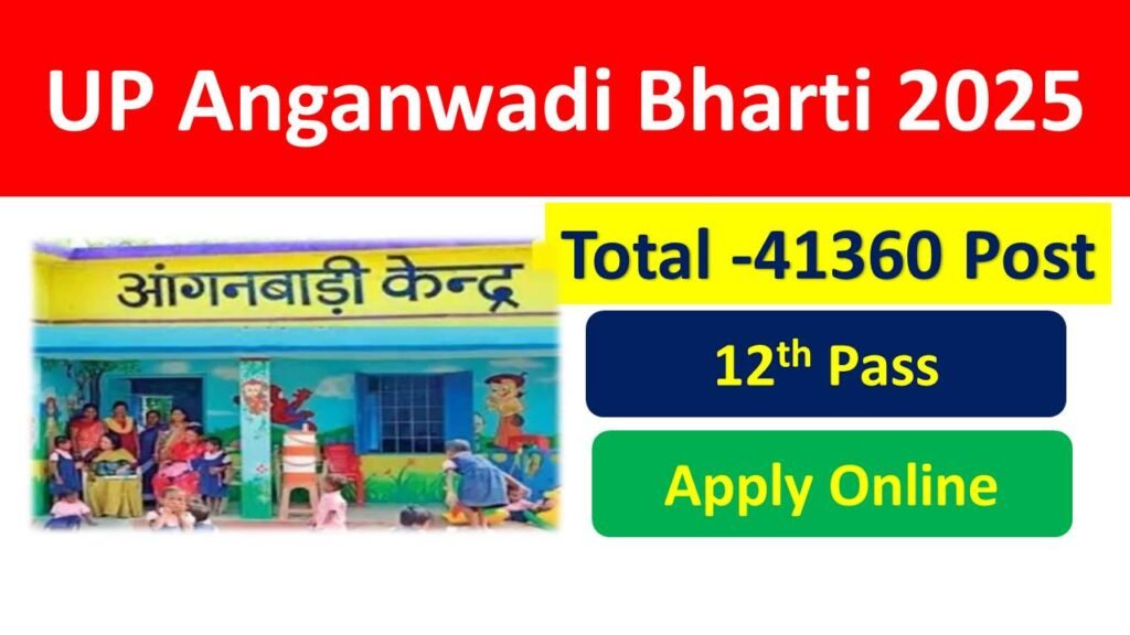 UP Anganwadi Bharti Recruitment 2025 Apply
