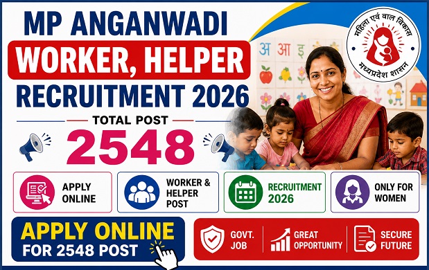 MP Anganwadi Worker, Helper Recruitment 2026 Apply Online for 2548 Post