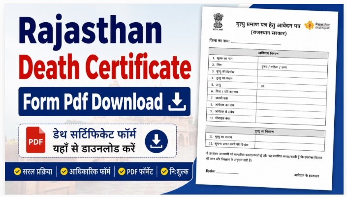 Rajasthan Death Certificate Form Pdf
