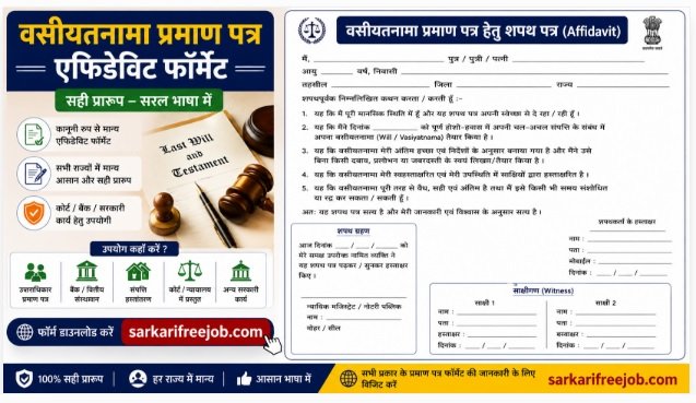 Vasiyat Nama Praman Patra Format Pdf