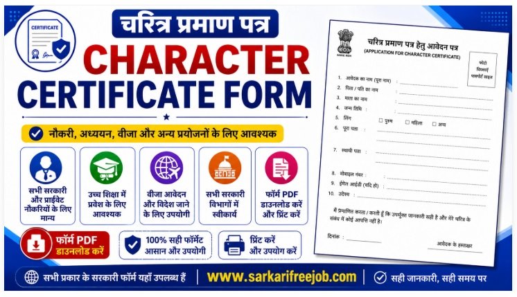 Character Certificate Format Pdf