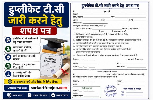 Duplicate T.C Application Shapath Patra